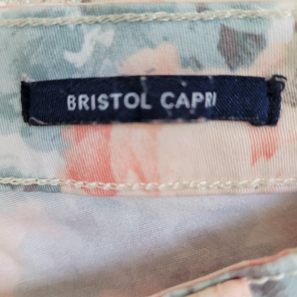 Charter Club Bristol Floral Capri Jeans Sz 6P - Picture 2 of 9